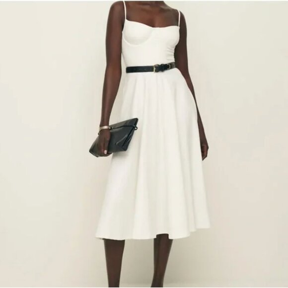 Reformation Cream Serene Knit Dress - Picture 1 of 13